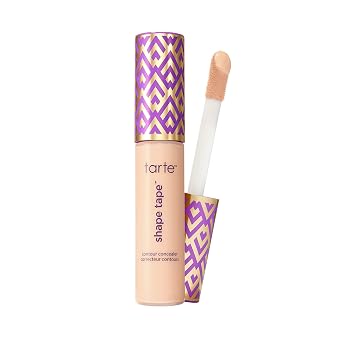 tarte shape tape corrector – Cobertura completa, acabado mate para debajo de los ojos, ojeras, líneas finas, enrojecimiento y decoloración, larga duración, dermatológicamente probado, vegano, sin
