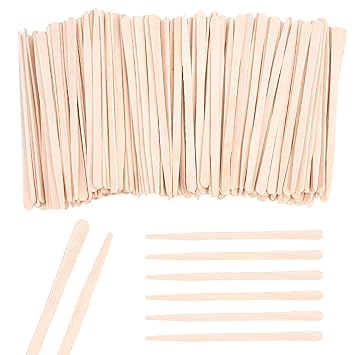 1200 varillas de cera para cejas, palos de cera de madera, aplicador de espátula de cera para cabello corporal, cejas, labios, nariz, eliminación de cejas
