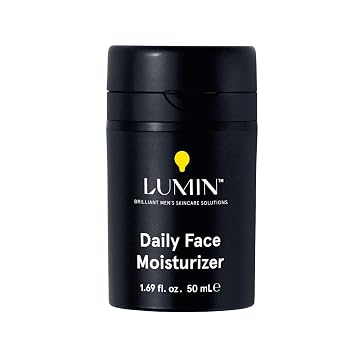 Lumin Hidratante Facial Diario para Hombre – Crema Hidratante Ligera con Niacinamida, Loción Facial para Hombre para Piel Normal, Mixta y Sensible, Cuidado Coreano de la Piel, Suave y Nutritiva, 50ml