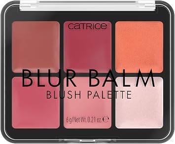 Catrice Paleta de rubor Blur Balm | Maquillaje difuminador 6 en 1 e iluminador | Fórmula de bálsamo a polvo | Vegano y libre de crueldad