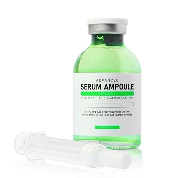 Ampolla de suero de microneedling con ácido hialurónico – Ampollas de suero coreanas avanzadas para la cara, suero para el cuidado de la piel inspirado en células madre, sin fragancia, para