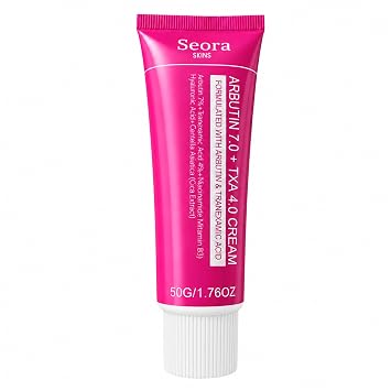 Crema iluminadora coreana para rostro y cuerpo, arbutina y ácido tranexámico crema facial para tono de piel desigual y aspecto de manchas oscuras para rutina diaria de cuidado de la piel