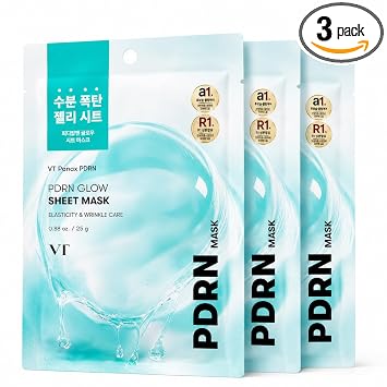Máscara de hoja PDRN, mascarilla coreana hidratante VT Panax PDRN, 0.88 oz