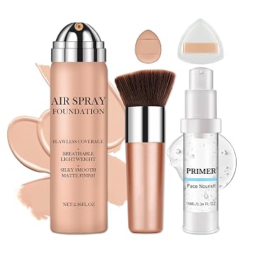 CAHIUYOA Base de maquillaje con aerógrafo con base de maquillaje - 01