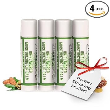 RaGaNaturals Bálsamo labial sin perfume - Manteca de karité de cera de