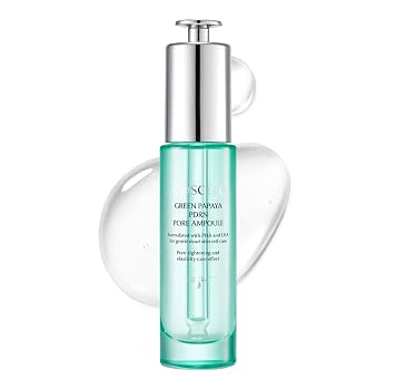 Green Papaya PDRN Pore Ampolla – Suero facial ligero coreano con niacinamida y PDRN a base de plantas, para pieles mixtas grasas, 1.0 fl oz / 1.01 onzas líquidas