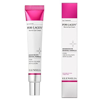 Elensilia PDRN Crema de ojos con complejo PDR-LAGEN al 10% y volufilina - Crema para debajo de los ojos de ADN de salmón coreano para ojeras, hinchazón y arrugas - Hidratante antienvejecimiento de