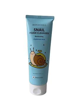 BONNY HILL - Limpiador de espuma de caracol, hidratante + ácido hialurónico, 8.5 fl oz/8.45 fl oz, cuidado de la piel coreano (caracol)