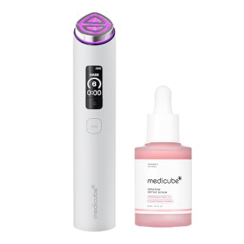 medicube PDRN Serum & Device Duo: PDRN Peptide Serum & Booster Pro X2 Blanco