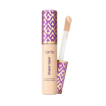 tarte shape tape corrector – Cobertura completa, acabado mate para debajo de los ojos, ojeras, líneas finas, enrojecimiento y decoloración, larga duración, dermatológicamente probado, vegano, sin