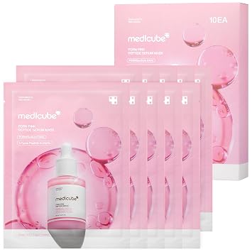 medicube Máscara de hoja de ampolla de péptido rosa PDRN 10EA