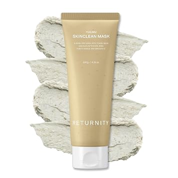 Yulmu Skinclean - Máscara facial exfoliante suave con extracto de semilla de coix para poros y piel irregular, 4.23 oz de cuidado de la piel coreano