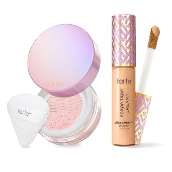 tarte Corrector cremoso de cinta de forma y polvo de ajuste sin arrugas