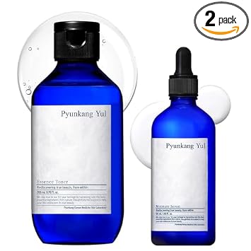 Pyunkang Yul PKY Essence Toner (6.8 onzas líquidas, 6.8 fl oz) y suero de humedad (1.69 onzas líquidas, 1.7 fl oz) / reconstrucción de barrera, cuidado de la piel coreano