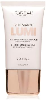 Brillo líquido iluminador L'Oreal Paris cosméticos True Match Lumi, paquete de de 1, Ice