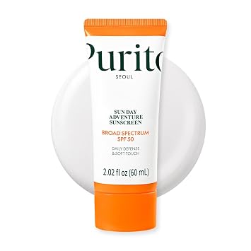 PURITO Protector solar coreano SPF 50 para pieles sensibles, 2.02 fl.oz