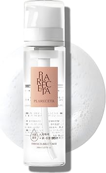 Plareceta Tónico reafirmante de microburbujas – Tónico coreano hidratante y equilibrador de pH con niacinamida y ácido hialurónico – Reduce las arrugas y alivia la piel sensible 5.07 onzas líquidas
