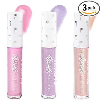 Petite 'N Pretty Lo mejor en Bling 10K Shine Lip Gloss Trio para adolescentes adolescentes