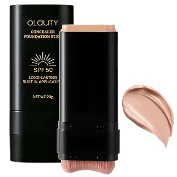 Barra de base, 2 en 1, corrector de larga duración de doble extremo, base coreana, maquillaje de base de cobertura completa, corrector de protector solar, maquillaje de cubierta de tatuaje, acabado