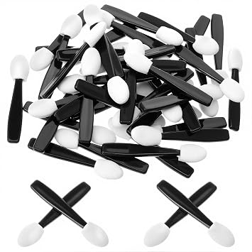 50 aplicadores desechables de esponja de sombra de ojos, mini aplicador de sombra de ojos