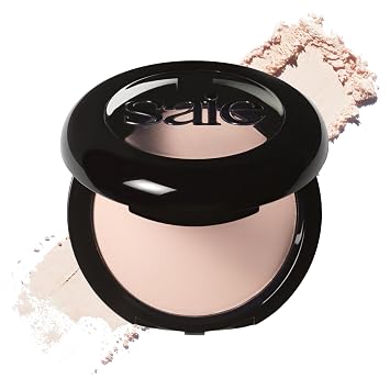 Saie Slip Tint Polvo Fijador Horneado - Polvo translúcido para maquillaje facial con un acabado natural-radiante - difumina, ilumina y suaviza la tez - Translúcido 1 - Muy claro a claro (0.24 oz)
