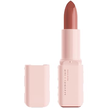 MAYBELLINE Lápiz labial de suero, maquillaje de labios hidratante con 8 horas de humedad que rellena los labios con ácido hialurónico + mezcla de aceite, Upstate (satén marrón frío claro)