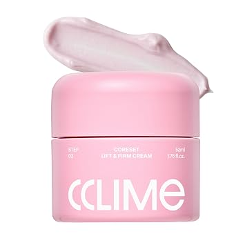 CoreSet Lift & Firm Cream con péptidos, cafeína y colágeno, hidratante para reafirmar y elasticidad, crema facial hidratante para líneas finas, cuidado de la piel coreano (1.8 fl oz / 1.76 fl