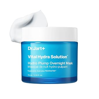 Dr.Jart+ Vital Hydra Solution Hydro Plump Overnight - Mascarilla coreana con ácido hialurónico para piel de vidrio, Cuidado de la piel coreano, 2.53 onzas líquidas
