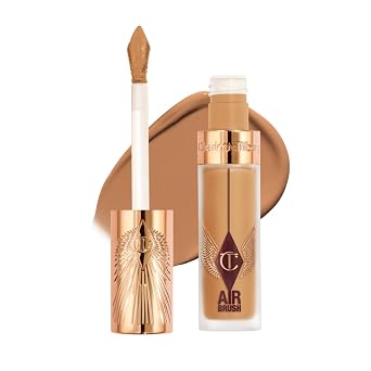 Charlotte Tilbury AIRbrush Corrector de desenfoque impecable – Corrector para ojeras, manchas y más – Hidratante, cobertura completa con un acabado mate natural