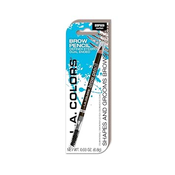 L.A. COLORS Lápiz de cejas con carrete, mediano (cardado) CBBP920N