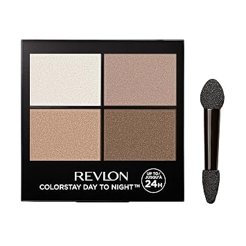 Revlon Paleta de sombras de ojos de Revlon, ColorStay de día a noche hasta 24 horas de maquillaje de ojos, acabados mate y brillantes pigmentados y mezclables aterciopelados, 555 Moonlit, 0.16 oz, 555
