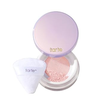 tarte Polvo fijador sin arrugas – Polvo facial presionado y suelto, fórmula ligera que absorbe el aceite para un acabado duradero, vegano y libre de crueldad
