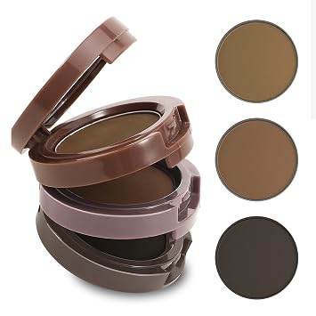 Boobeen Paleta de Polvo para Cejas de 3 Colores, Maquillaje de Cejas Resistente al Agua, Delineador para Dar Forma a unas Cejas Perfectas