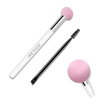 iMethod Esponja de maquillaje - Aplicador de esponja para kit de plantillas de cejas y sello de cejas, esponja de licuadora de belleza para crema, polvo, líquido