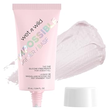 wet n wild Impossible Primer Stick, enriquecido con grosella y flor de Jeju para una base de maquillaje iluminadora duradera, vegano y libre de crueldad - transparente