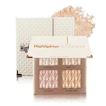 4 colores resaltador paleta de maquillaje brillo bronce contorno sombra iluminación resaltar paleta de sombra de ojos sombra de ojos conjunto cosmético