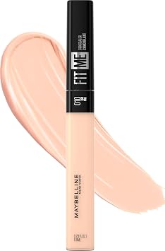 Maybelline New York Fit Me - Maquillaje corrector líquido, cobertura natural, ligero, oculta, cubre sin aceite, piel clara, 1 unidad (el empaque puede variar)
