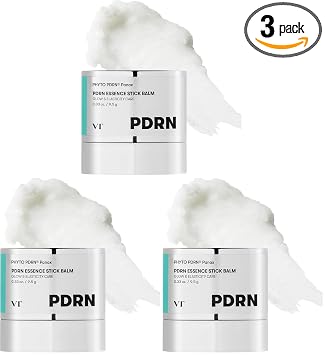 VT COSMETICS PDRN Essence Stick Balm, PDRN - Barra de colágeno multiarrugas, tratamiento todo en uno para ojos y cuello, base de maquillaje brillante y bálsamo de tratamiento facial, líneas finas