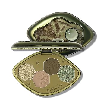 GIRLCULT Paleta de sombra de ojos de 4 colores, maquillaje mate pigmentado
