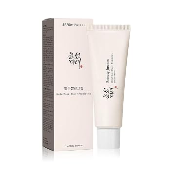 Protector solar coreano orgánico SPF50+, PA ++++ arroz y probióticos | Solución coreana para el cuidado de la piel para todo tipo de pielProtección nutritiva de la piel y Def UV