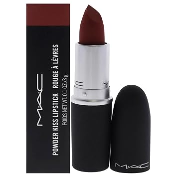 MAC Lápiz labial Powder Kiss - 926 Dubonnet Buzz Lipstick Mujeres 0.1 oz