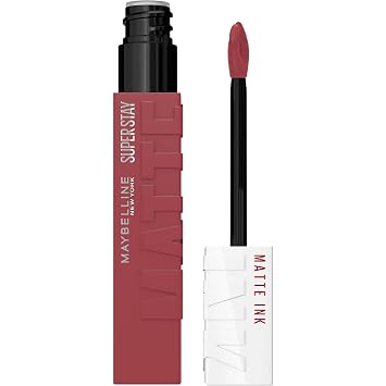 Maybelline SuperStay - Lápiz labial líquido de tinta mate, “Mover”. 0.17 Oz liquidas