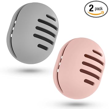 Fauxomor - 2 soportes para esponja de maquillaje, doble ventilación, transpirable, inastillable