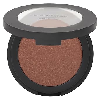 bareMinerals Gen Nude - Rubor en polvo prensado a base de minerales, uso durante todo el día, cobertura construible, acabado mate de enfoque suave, sin talco, vegano