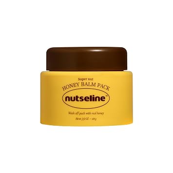 nutseline Paquete de bálsamo de miel de 3.4 fl oz, cuidado de la piel coreano, mascarilla facial hidratante de miel de lavado de 5 minutos, espátula incluida, hidratante y nutritiva, cuidado de la piel coreano, adecuado para pieles secas y deshidratadas