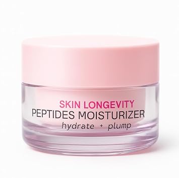 Beyou Skin Longevity Peptides Moisturizer - Crema facial multipéptida para líneas finas y elasticidad, cuidado de la piel coreano, 1.01 onzas líquidas