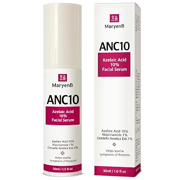 Ácido azelaico 10% niacinamida 1% suero de cica con ácido hialurónico, suero facial para pieles mixtas y grasas, textura de poros de piel sensible, suero coreano 1 fl oz (1.0 fl oz)
