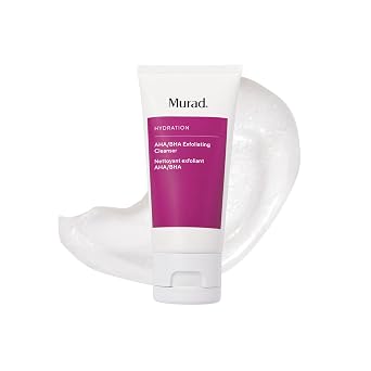 Murad AHA/BHA Limpiador Exfoliante - Hidratación Exfoliante e Hidratante Lavado Facial de Ácido Salicílico, Láctico y Glicólico - Tratamiento cremoso para suavizar la piel respaldado por la ciencia