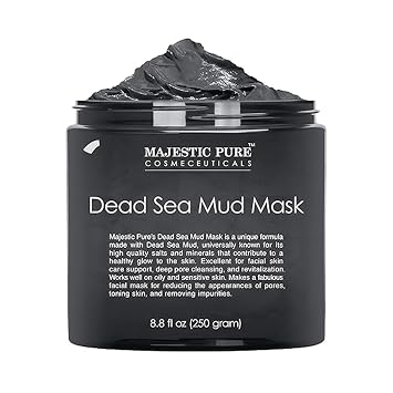 Majestic Pure Máscara limpiadora facial de barro del Mar Muerto, 8.8 fl oz
