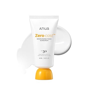 Anua Protector solar hidratante Zero-Cast SPF 50, 1.69 fl oz